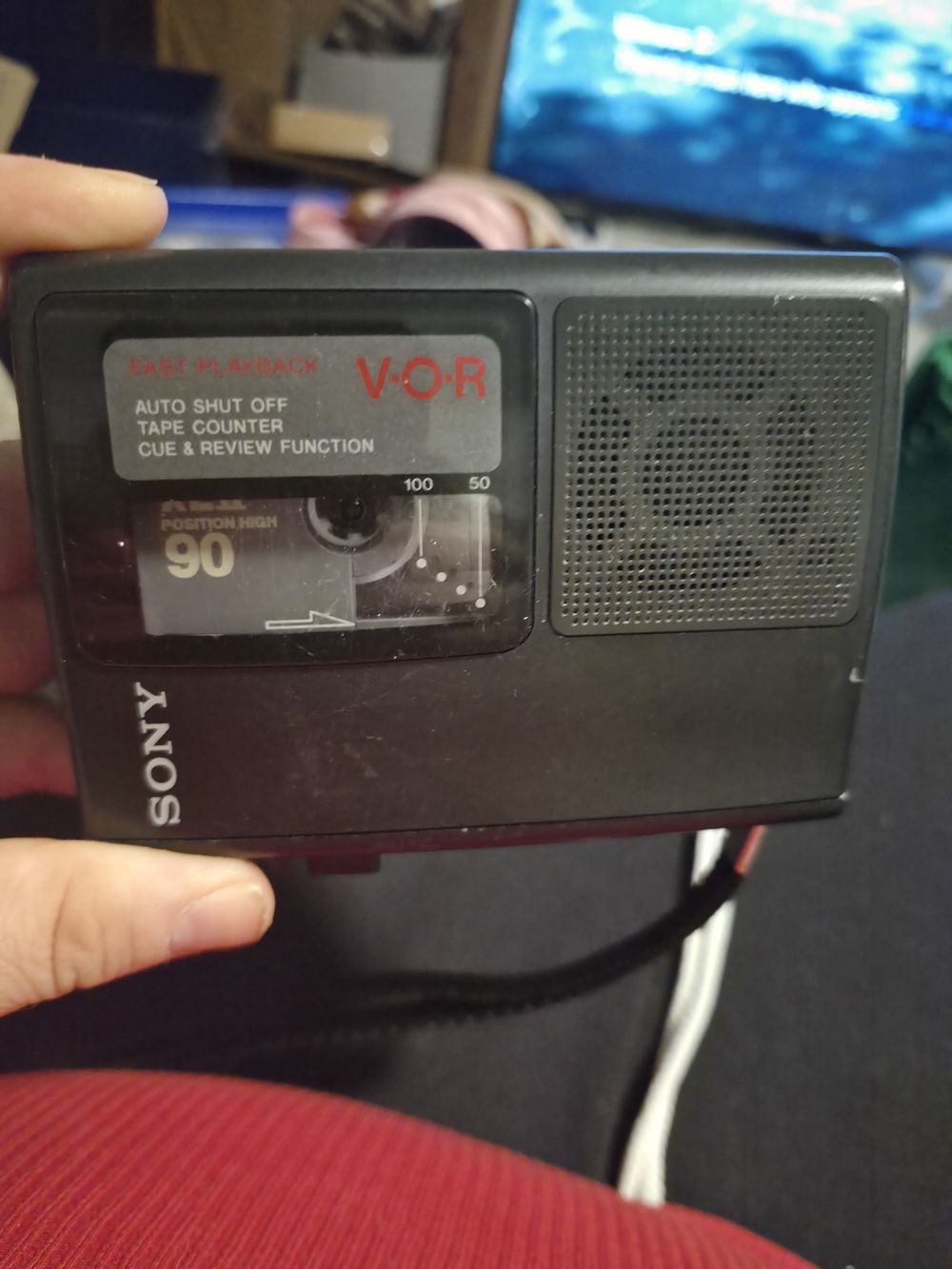 Sony VOR Microcassette Recorder TCM-S66V Used And Tested